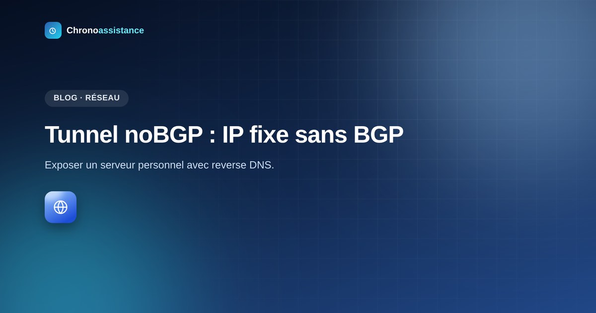 Tunnel noBGP pour serveur personnel